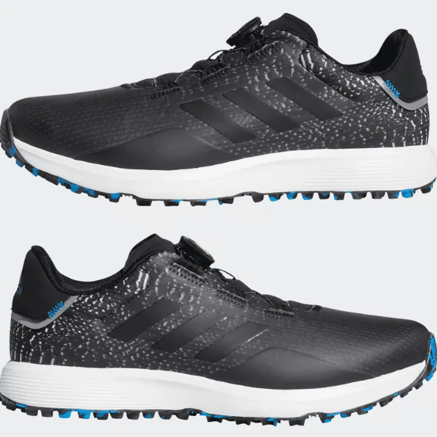 Adidas S2G BOA Wide Spikeless Golf Shoes - Black
