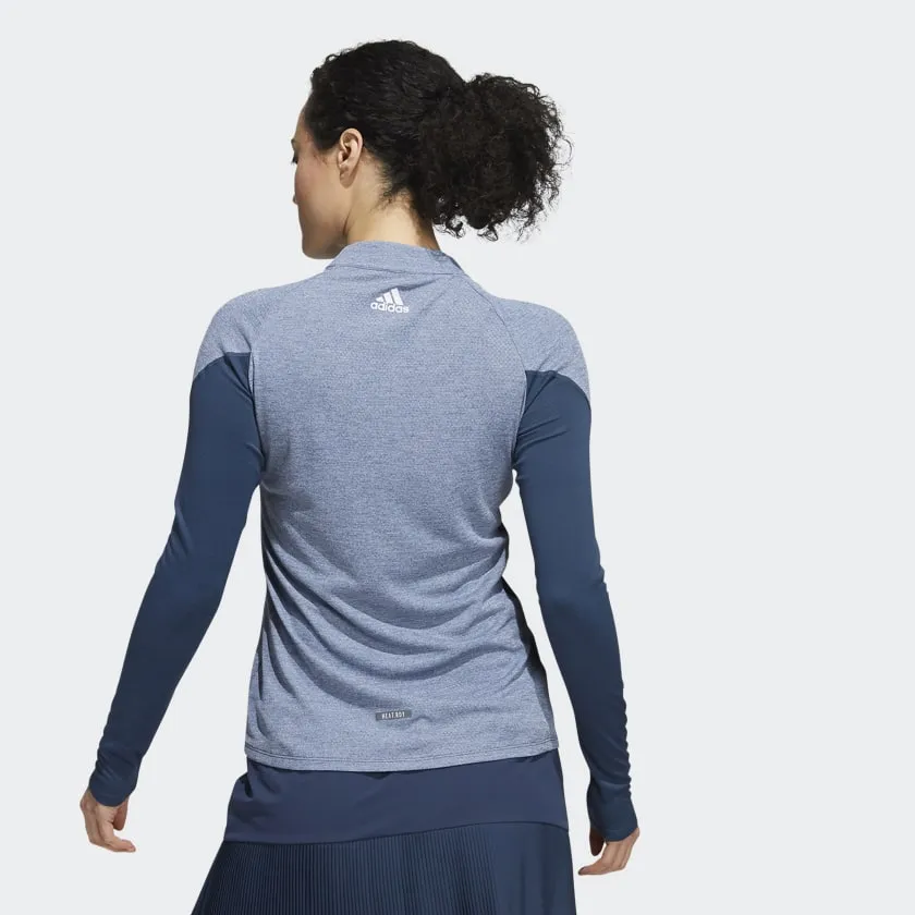 Adidas Womens Sport Performance Primegreen HEAT.RDY Long Sleeve Mock Neck Shirt