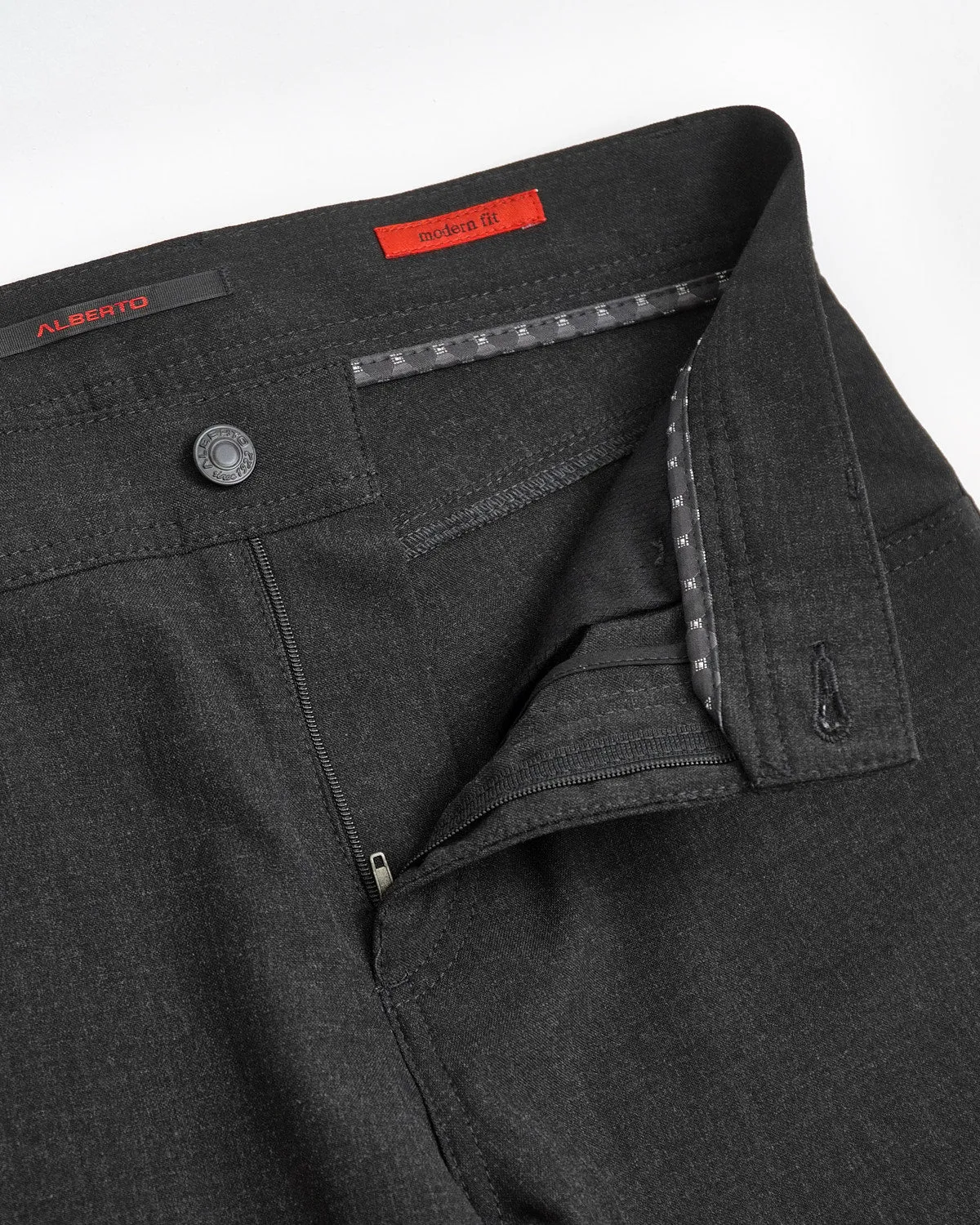 Charcoal 'Stone' Modern Fit Ceramica 5 Pocket Tech Dress Pants