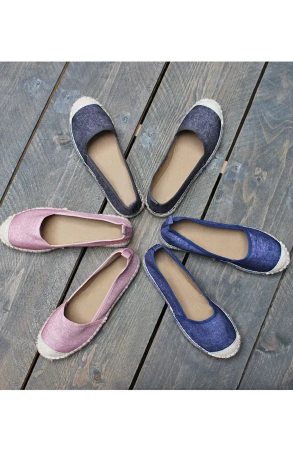 Denim Espadrilles Pink