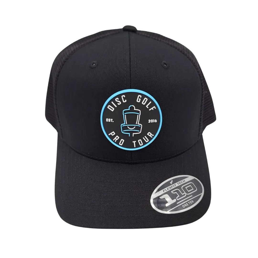 DGPT Pure Lines PVC Patch - Flexfit Mesh Snapback Hat - Black
