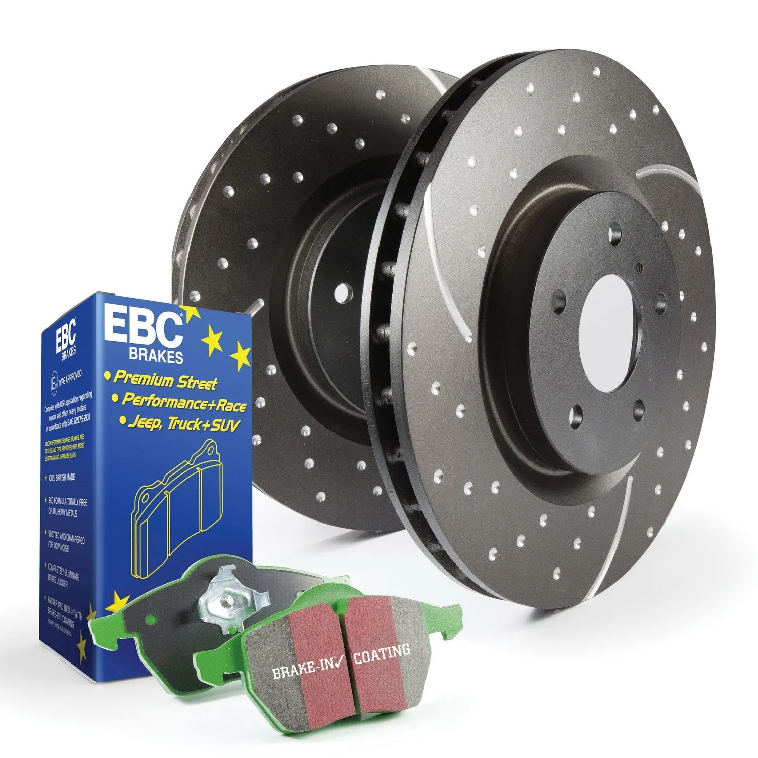 EBC Brakes S10KR1114 S10 Kits Greenstuff 2000 and GD Rotors