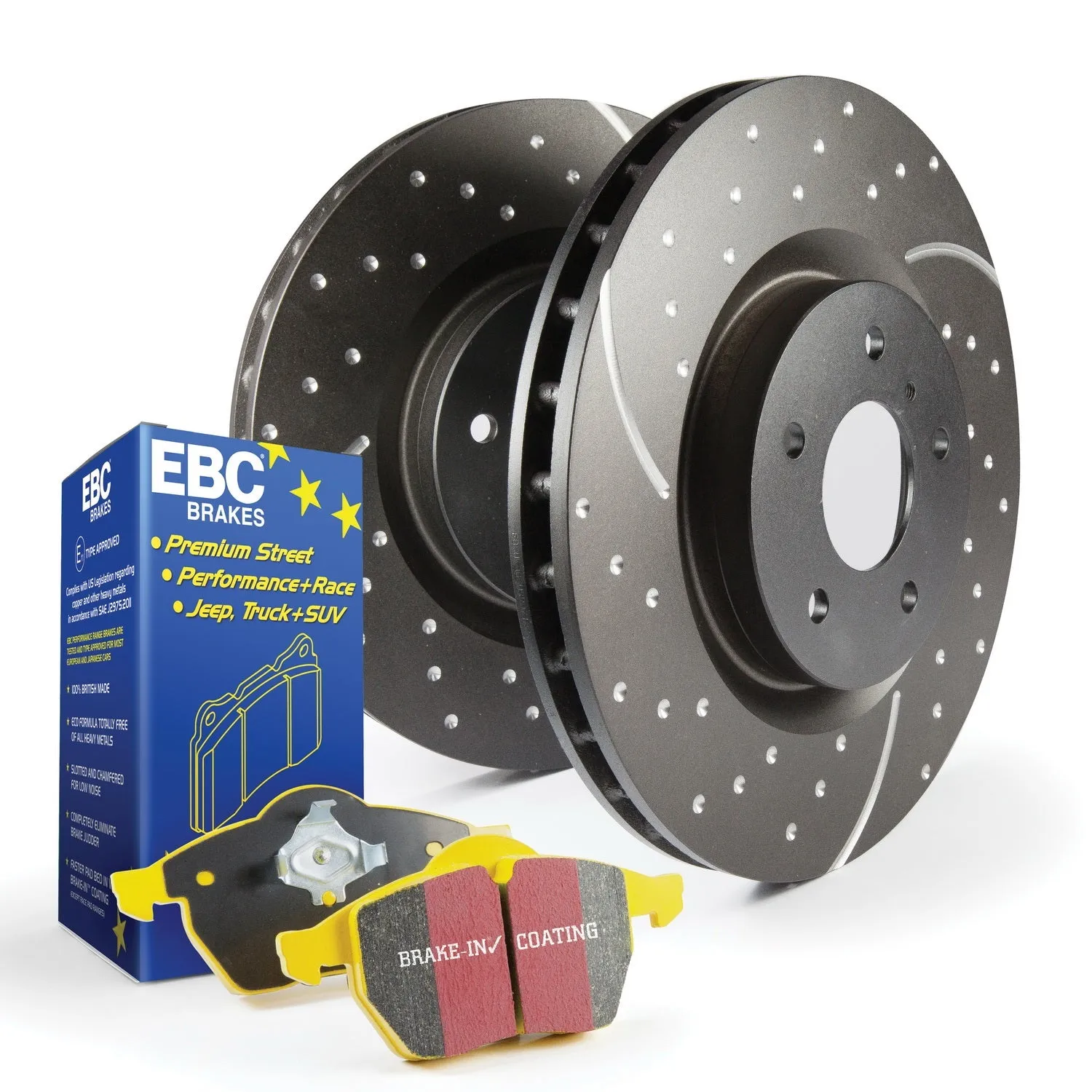 EBC Brakes S5KF1099 S5 Kits Yellowstuff And GD Rotors