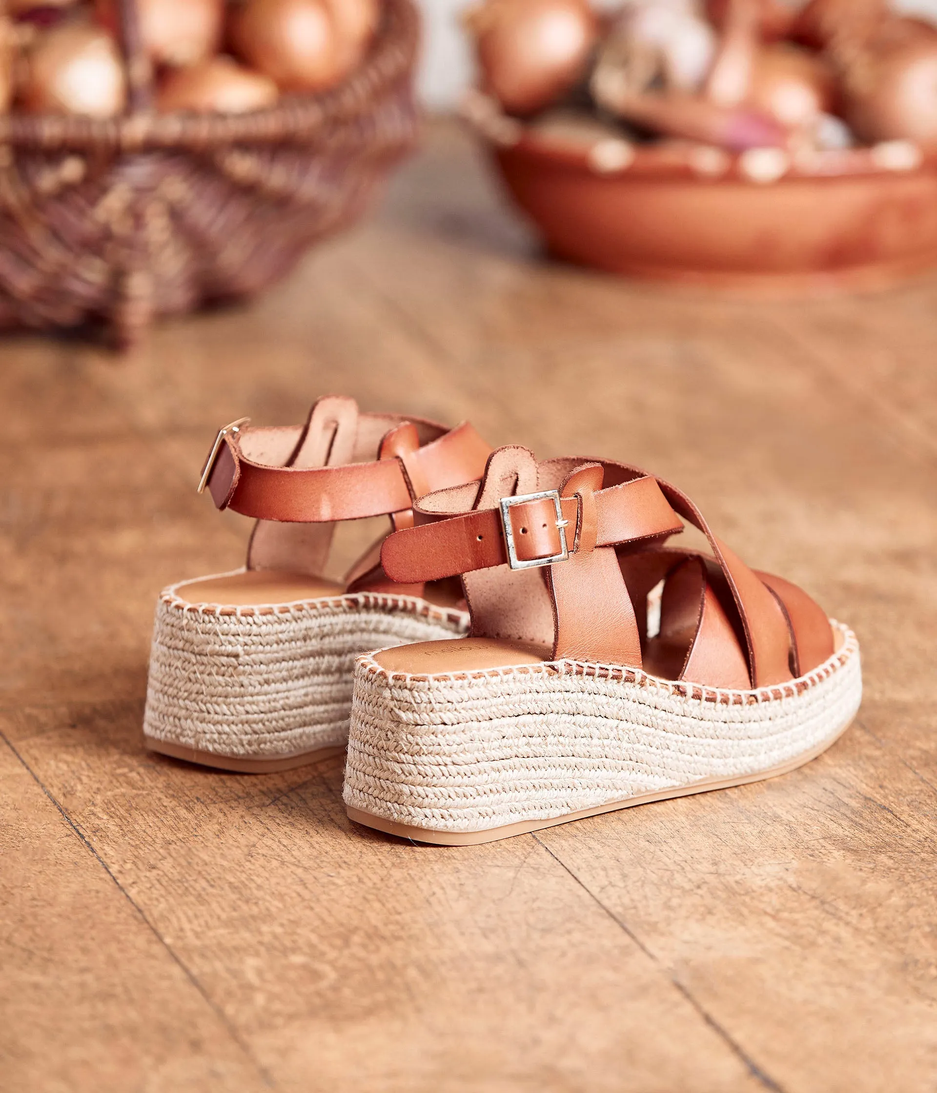 Espadrilles cognac Elise