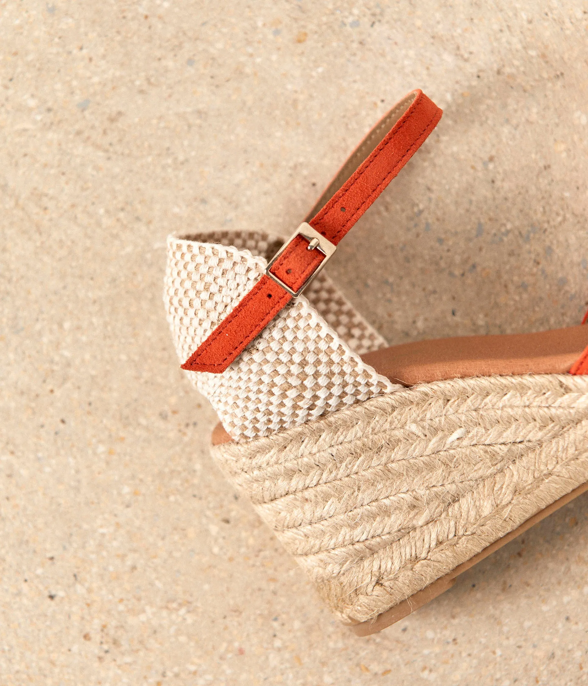 Espadrilles orange Estrella