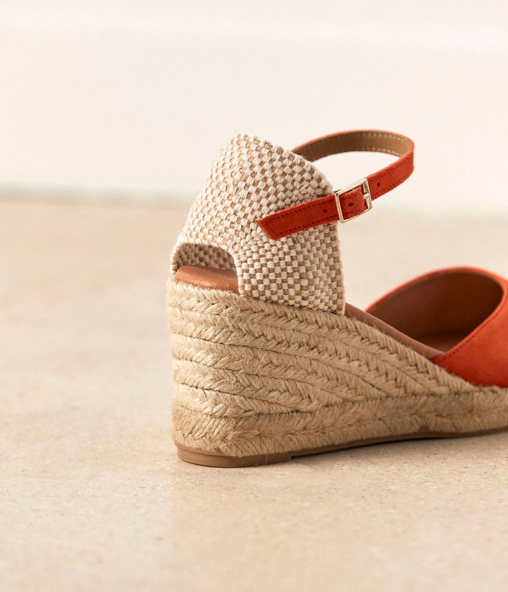Espadrilles orange Estrella