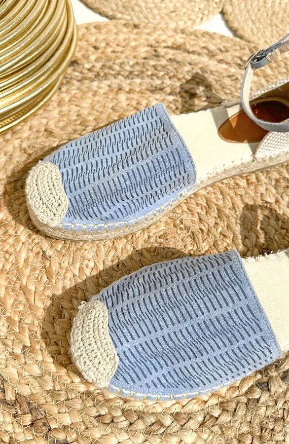 Espadrilles Suède Blauw