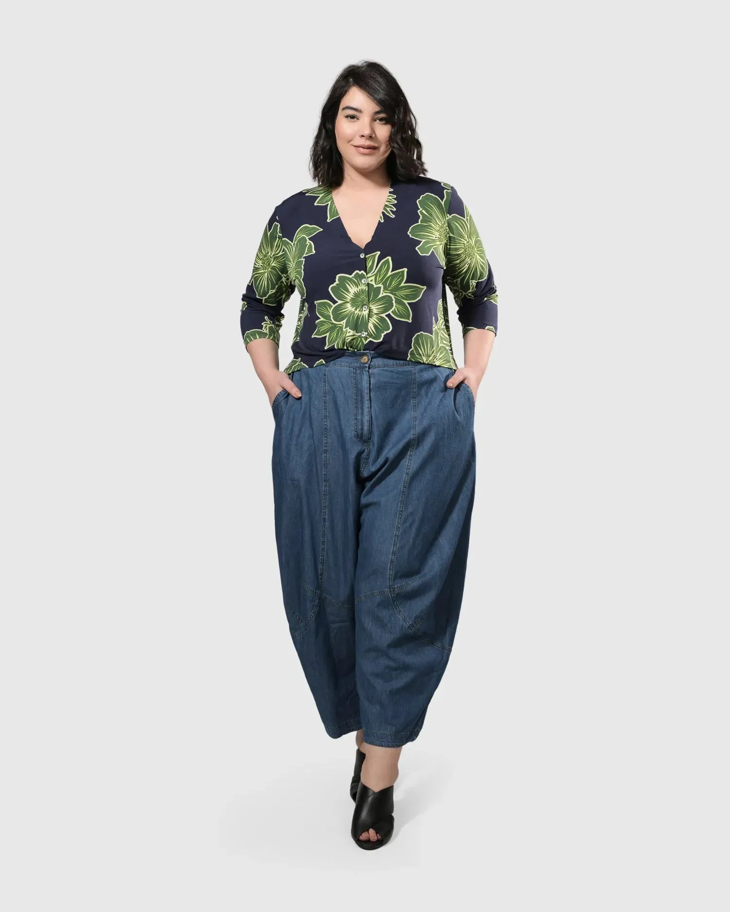 Everywhere Wide-Leg Pants, Denim Blue