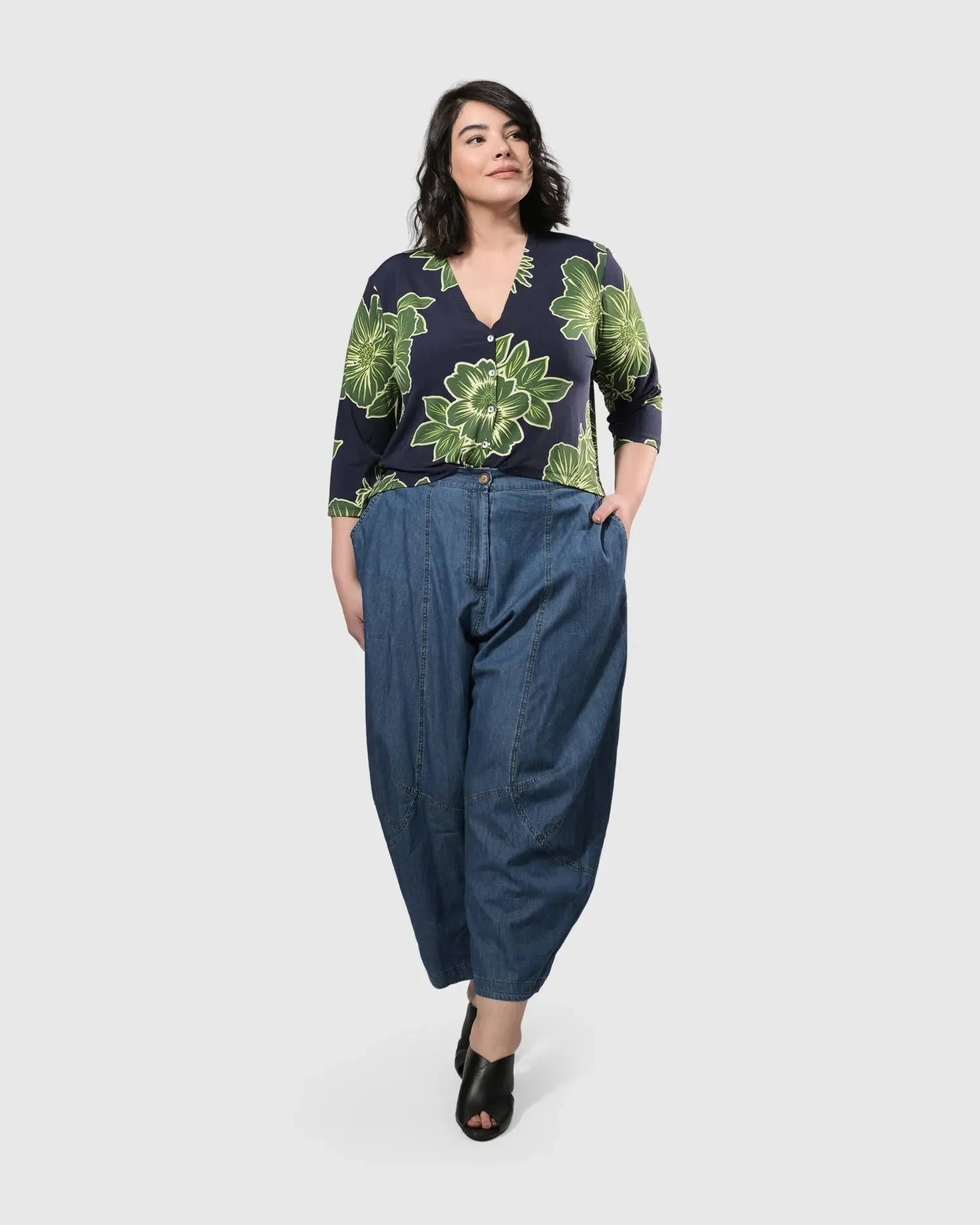 Everywhere Wide-Leg Pants, Denim Blue