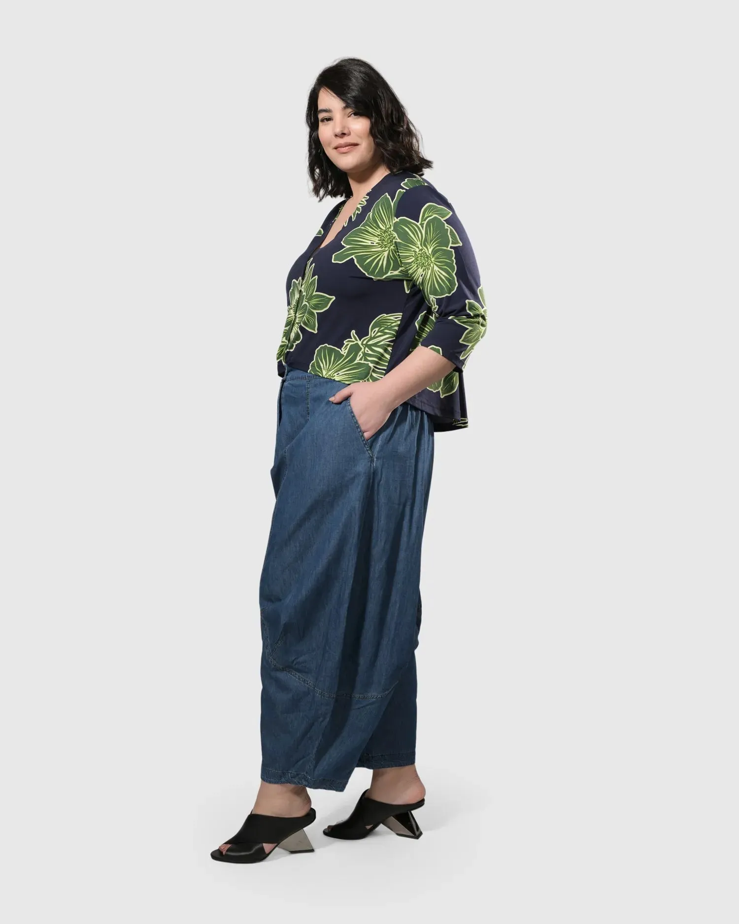 Everywhere Wide-Leg Pants, Denim Blue