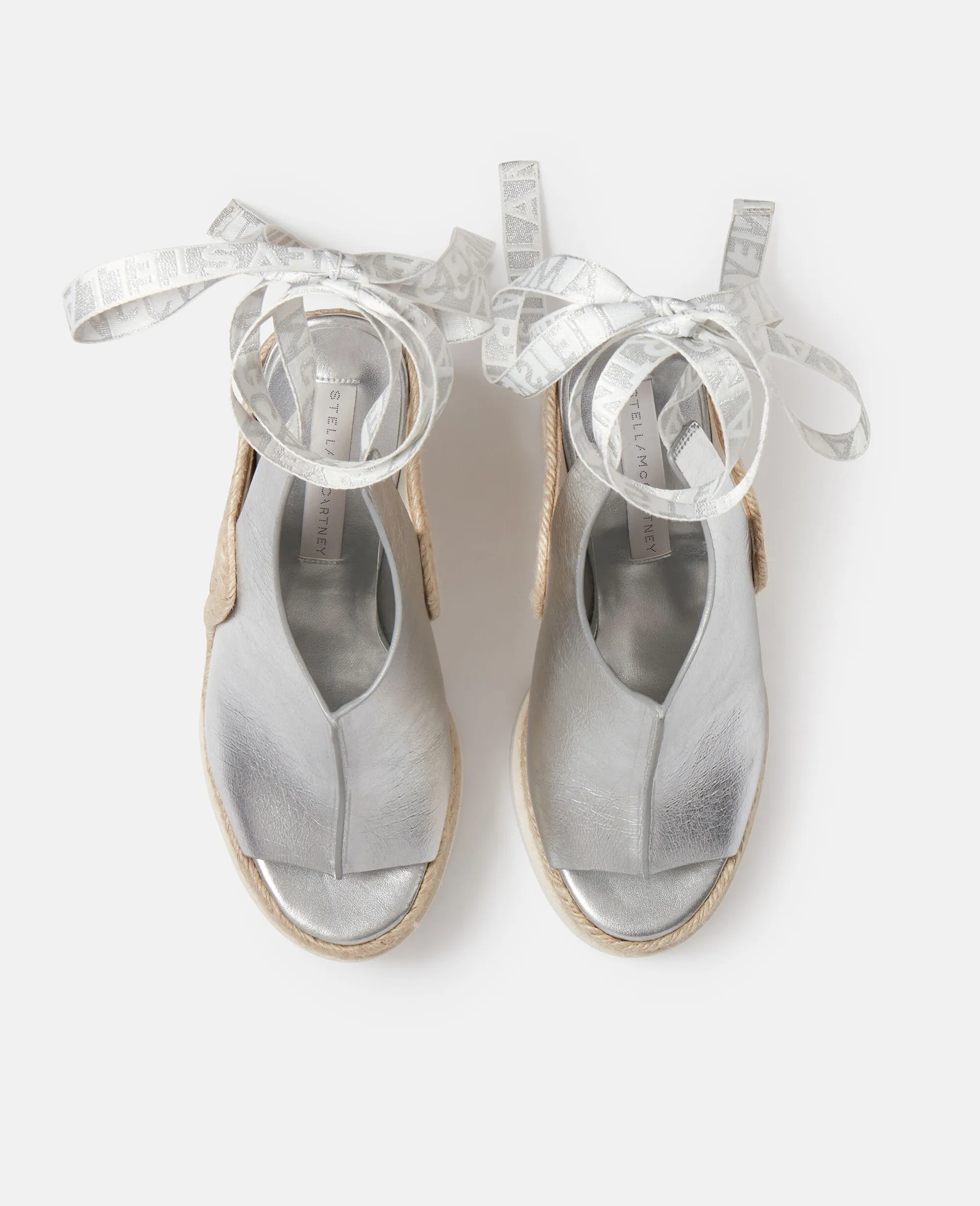 Gaia Metallic Heeled Espadrilles