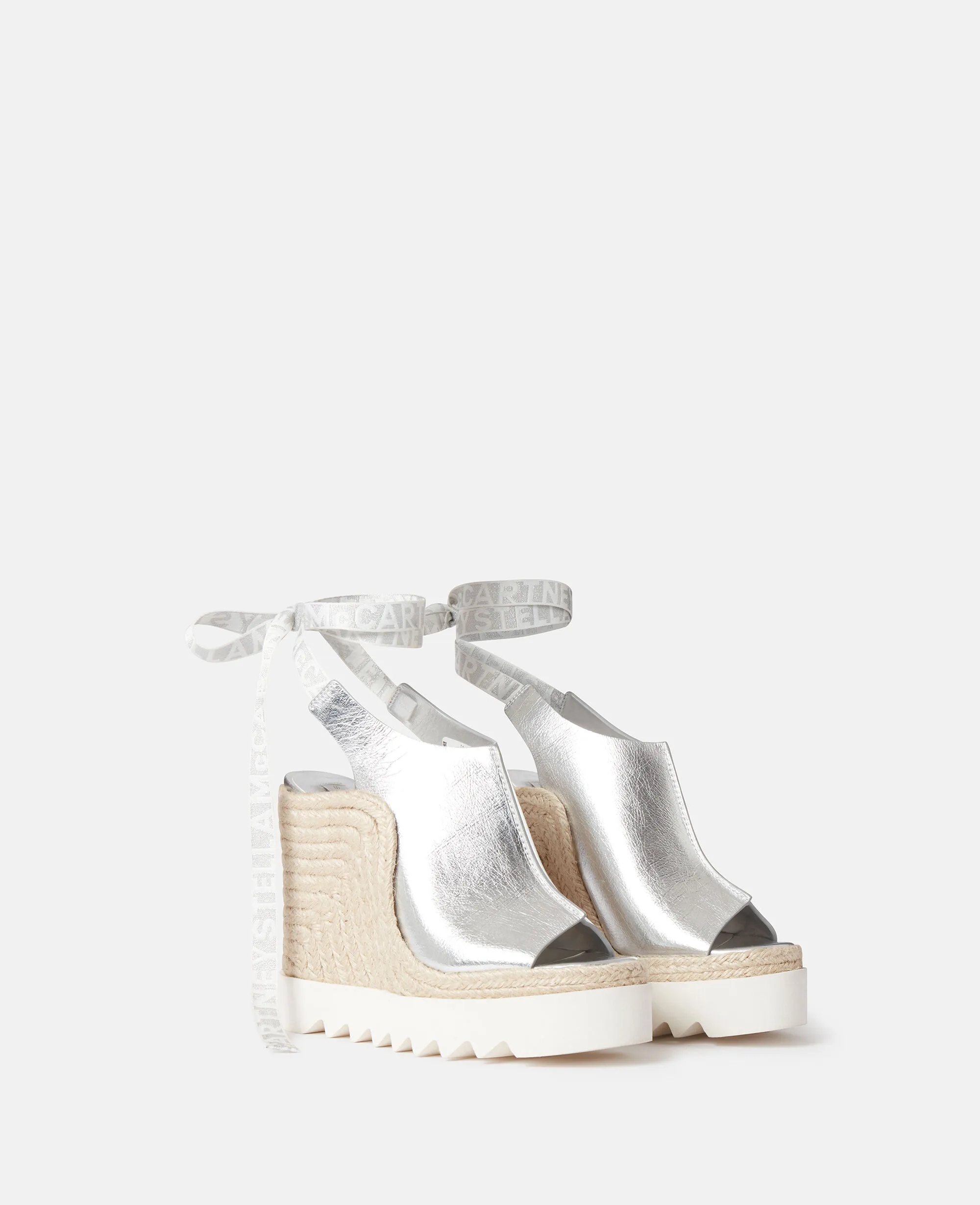 Gaia Metallic Heeled Espadrilles