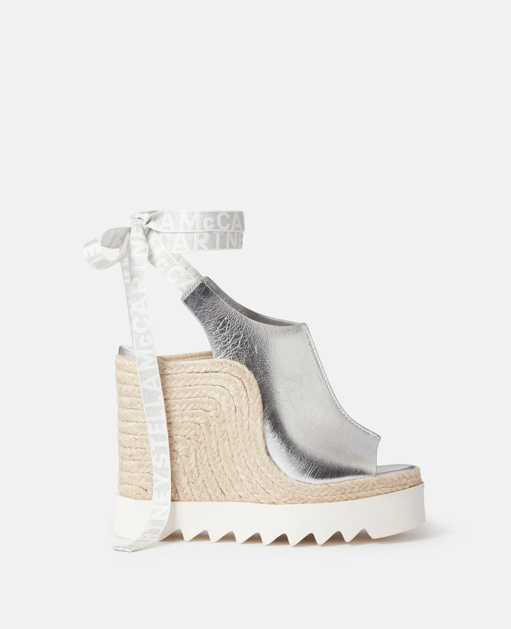 Gaia Metallic Heeled Espadrilles