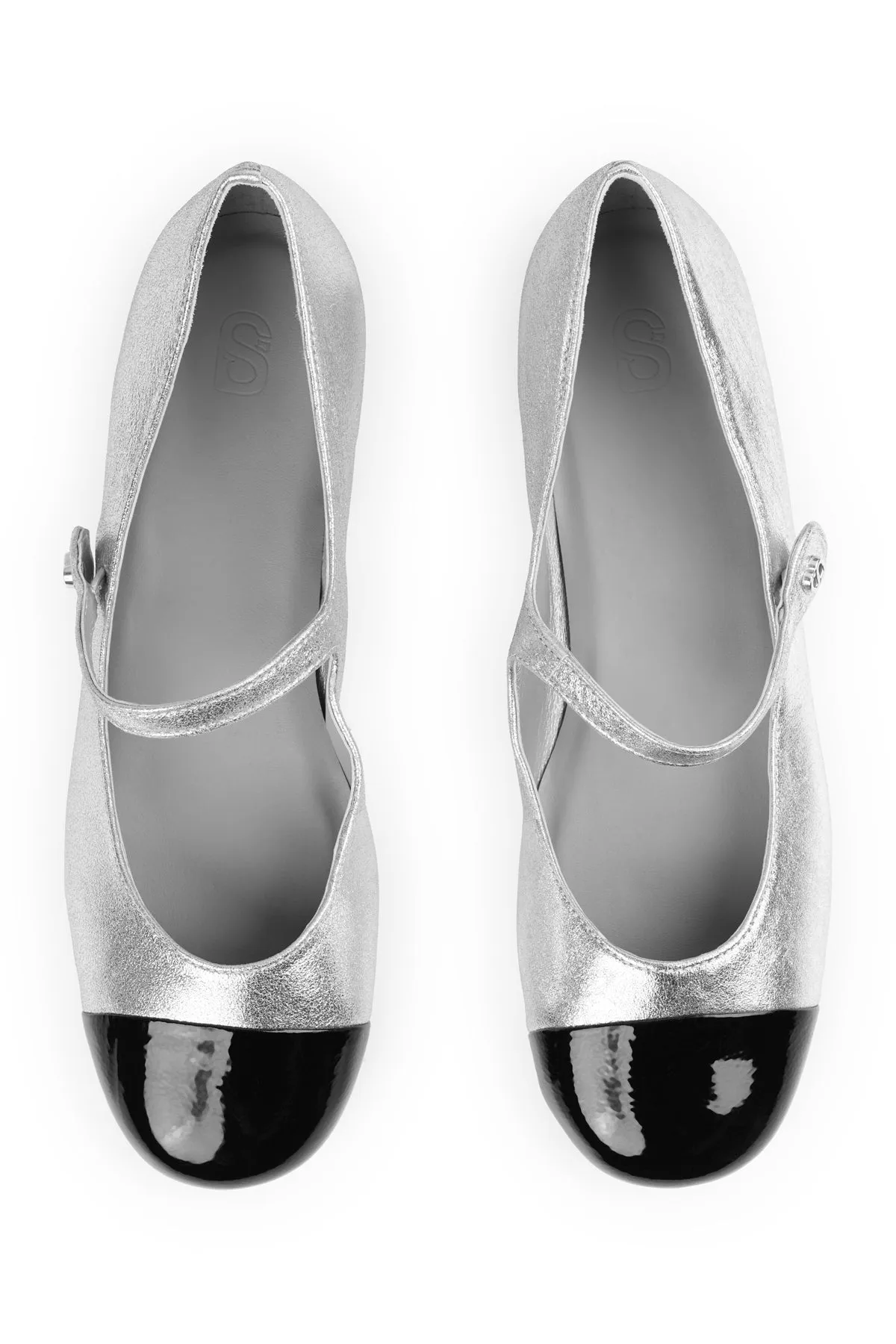 Katy Mary Janes - Silver