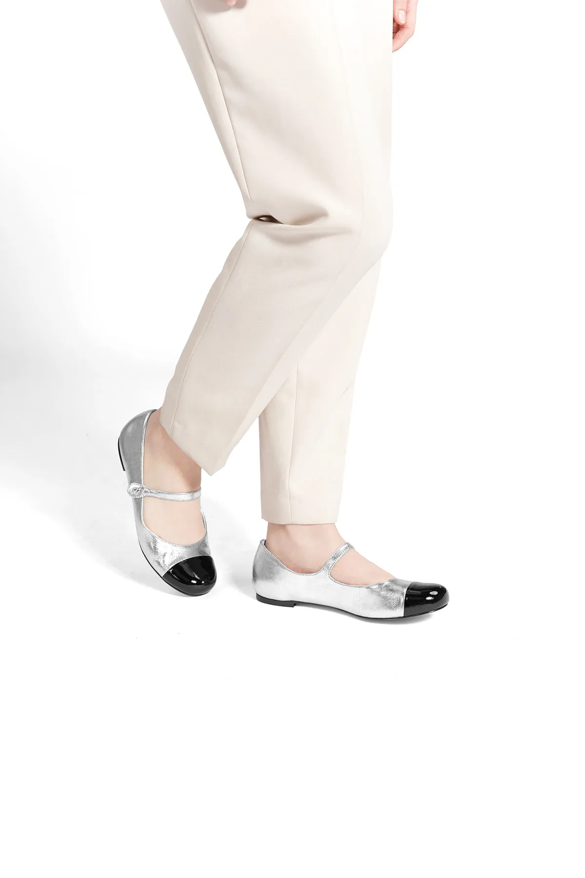 Katy Mary Janes - Silver