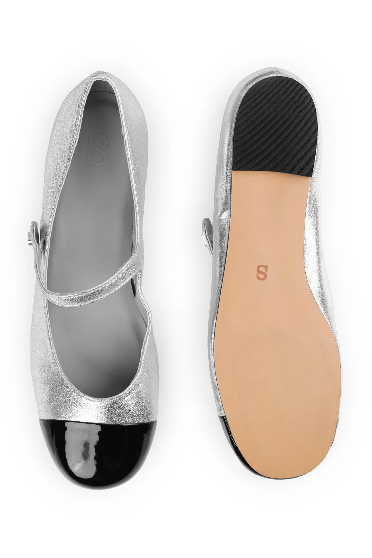Katy Mary Janes - Silver