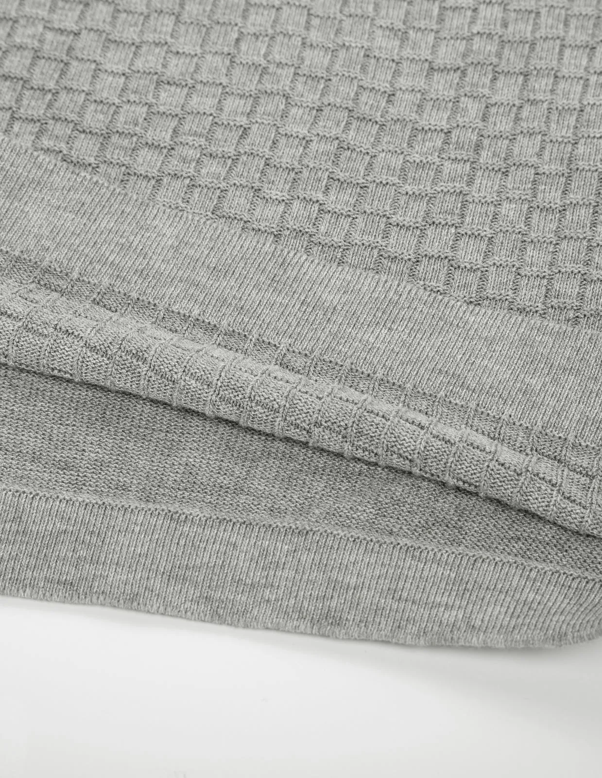 Mens Knitted Polo Cardigans Shirts Quarter Zip Polo T Shirt