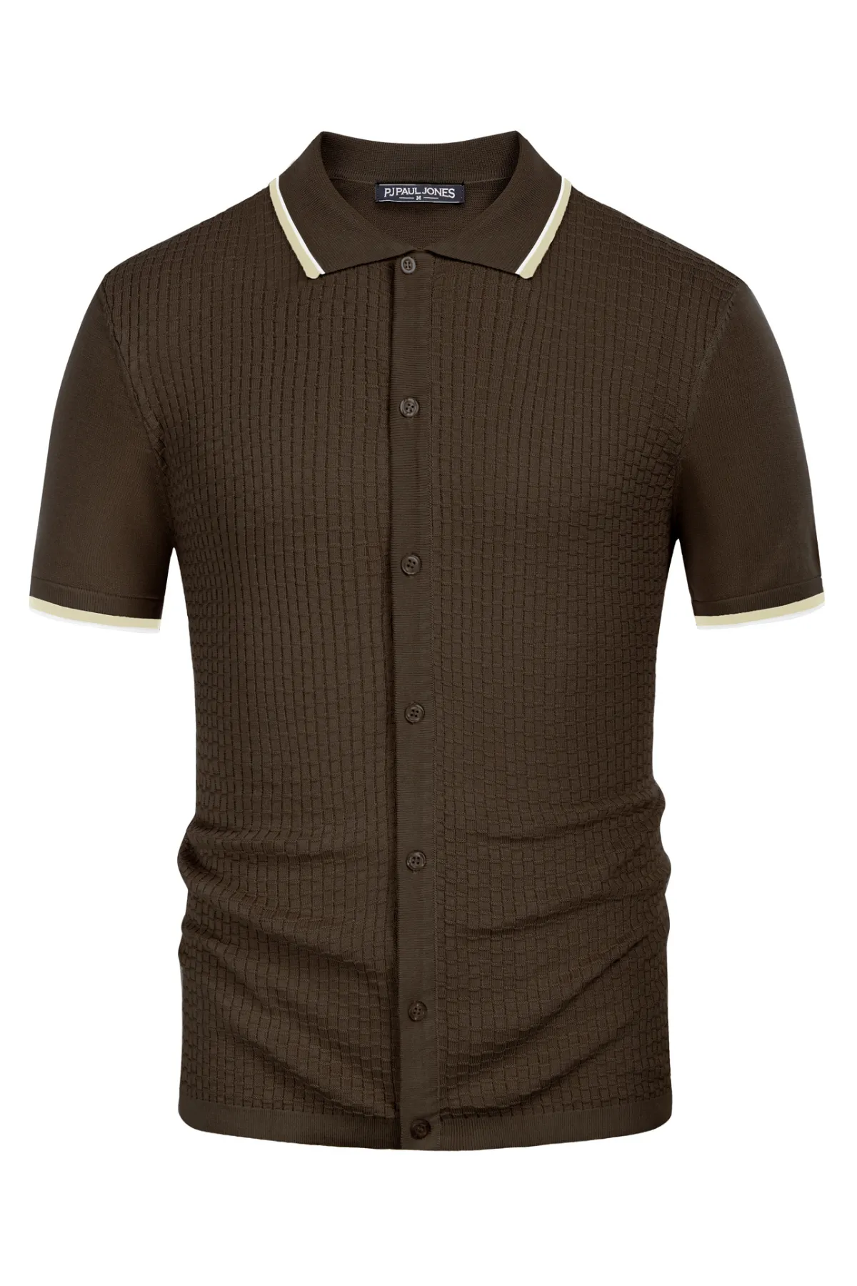 Mens Knitted Polo Cardigans Shirts Quarter Zip Polo T Shirt