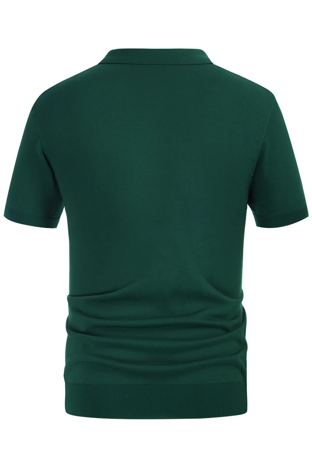 Men's Vintage Stripe Knitted Polo Pullover Shirts Short Sleeve Golf Knit Mens Polo Shirt