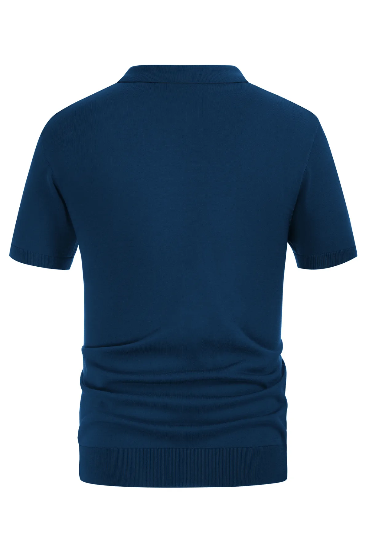 Men's Vintage Stripe Knitted Polo Pullover Shirts Short Sleeve Golf Knit Mens Polo Shirt