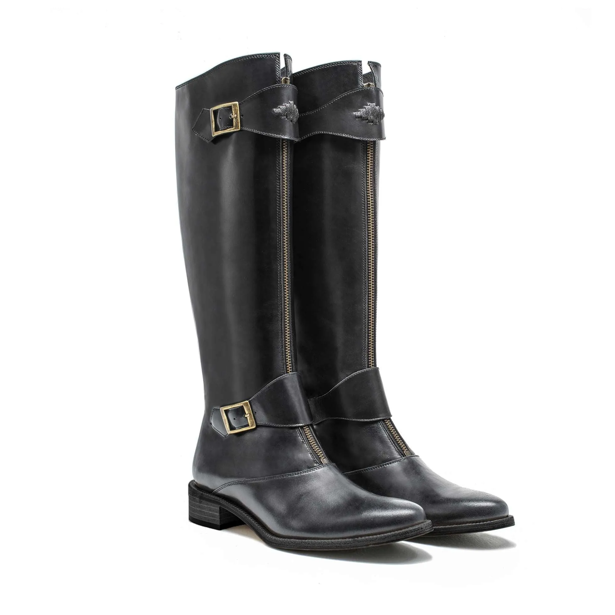 'Moda' Fashion Boot - Black Leather