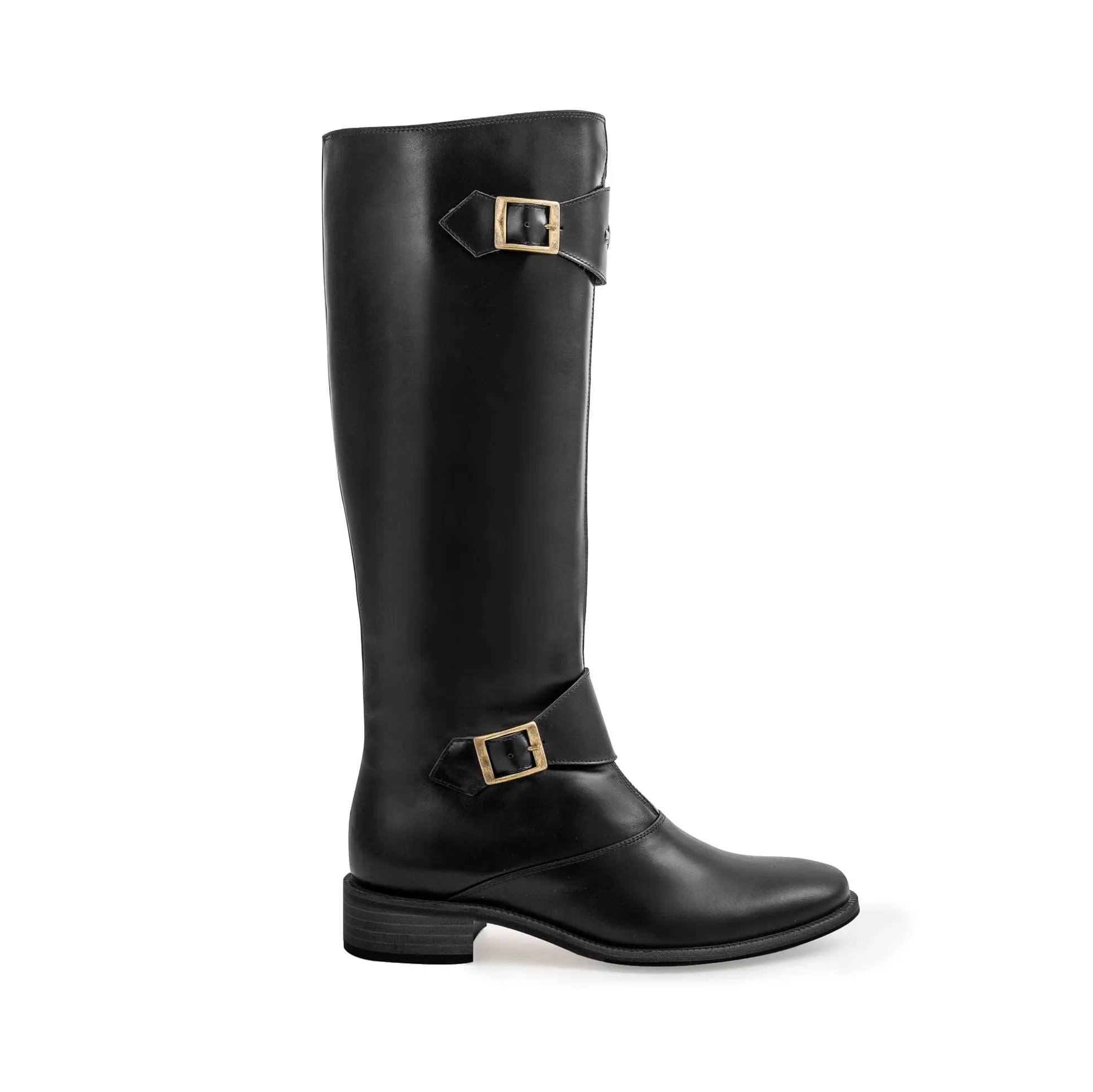 'Moda' Fashion Boot - Black Leather