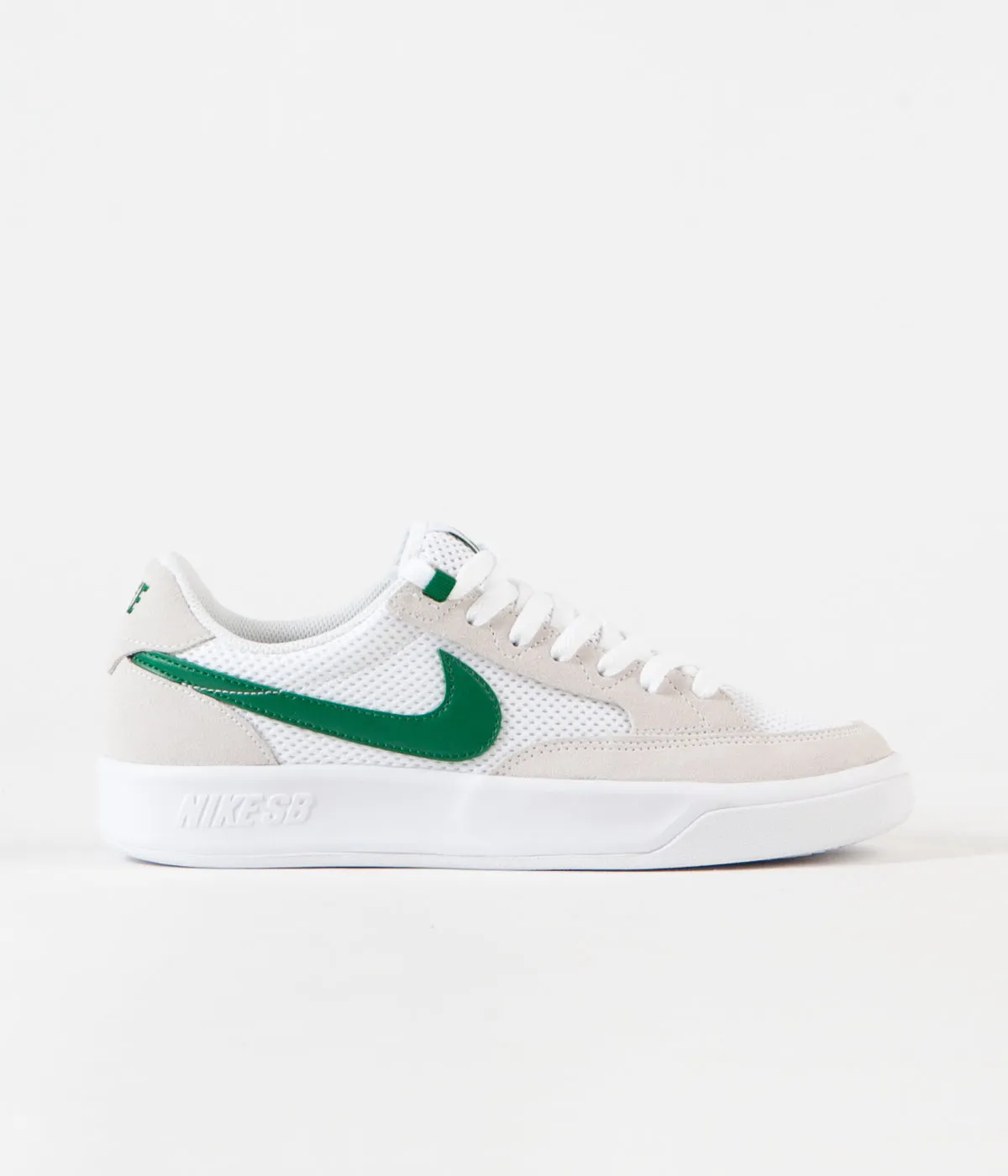 Nike SB Adversary Shoes - White / Pine Green - White - White