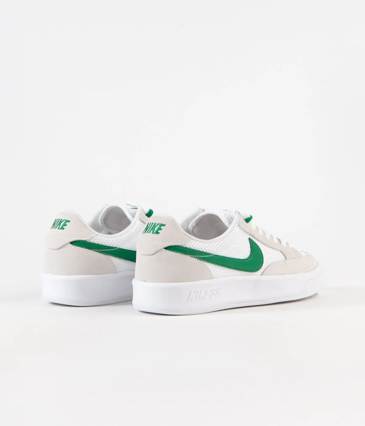 Nike SB Adversary Shoes - White / Pine Green - White - White