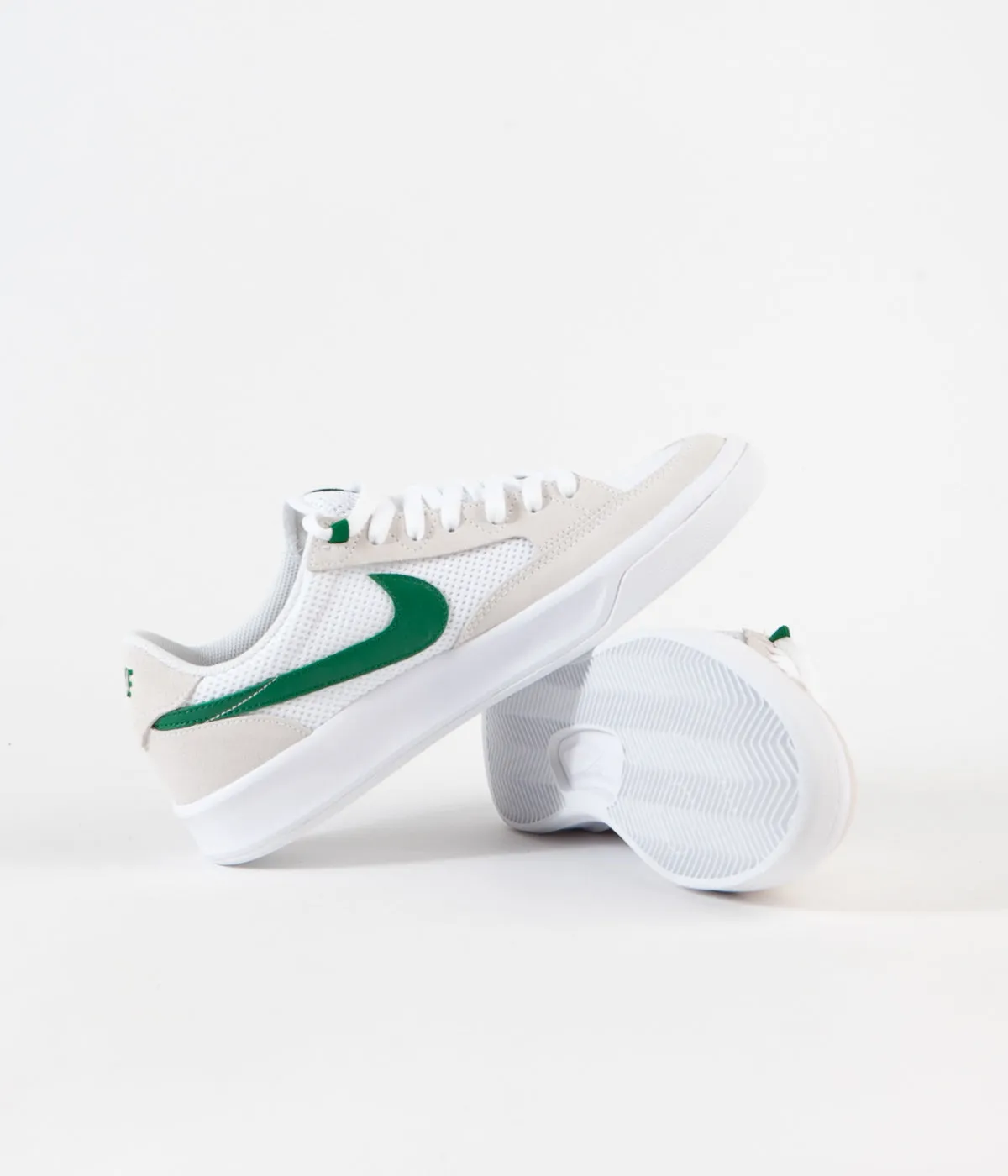 Nike SB Adversary Shoes - White / Pine Green - White - White