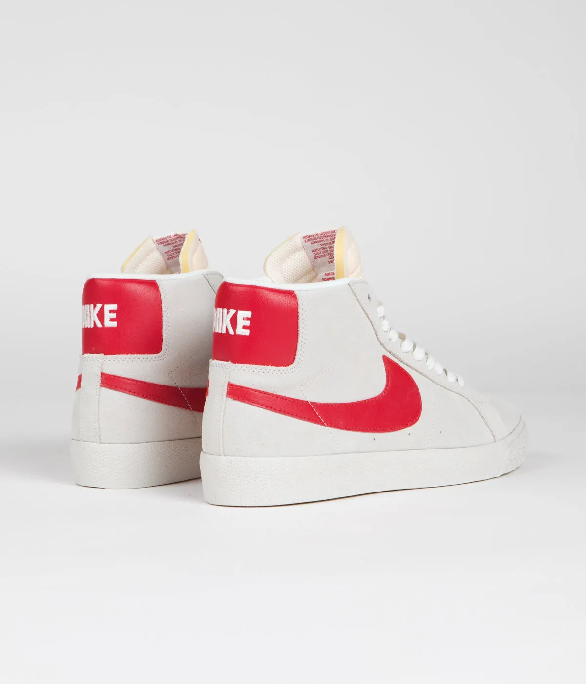 Nike SB Blazer Mid Shoes - Summit White / University Red - Summit White