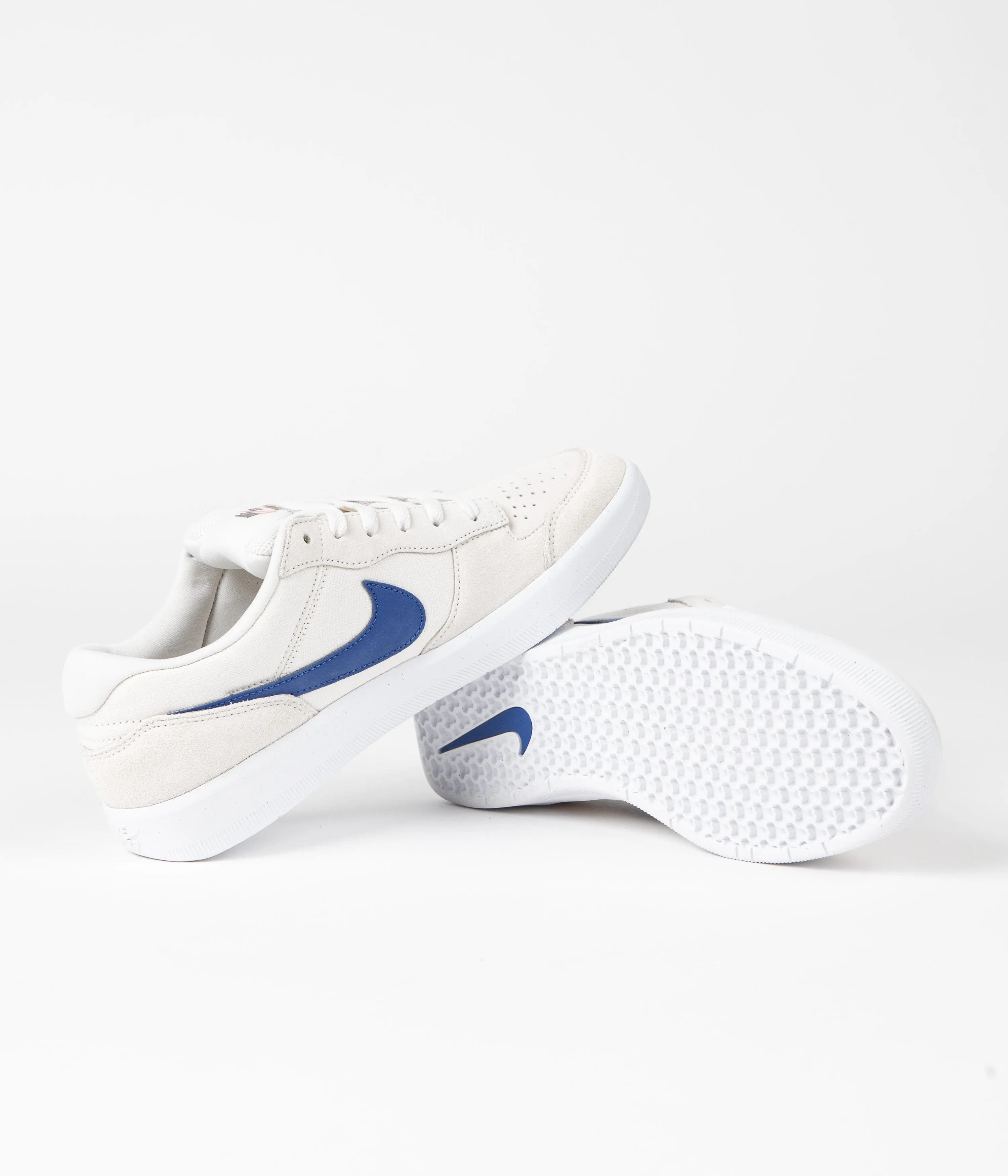 Nike SB Force 58 Shoes - Phantom / Blue Jay - Phantom - White