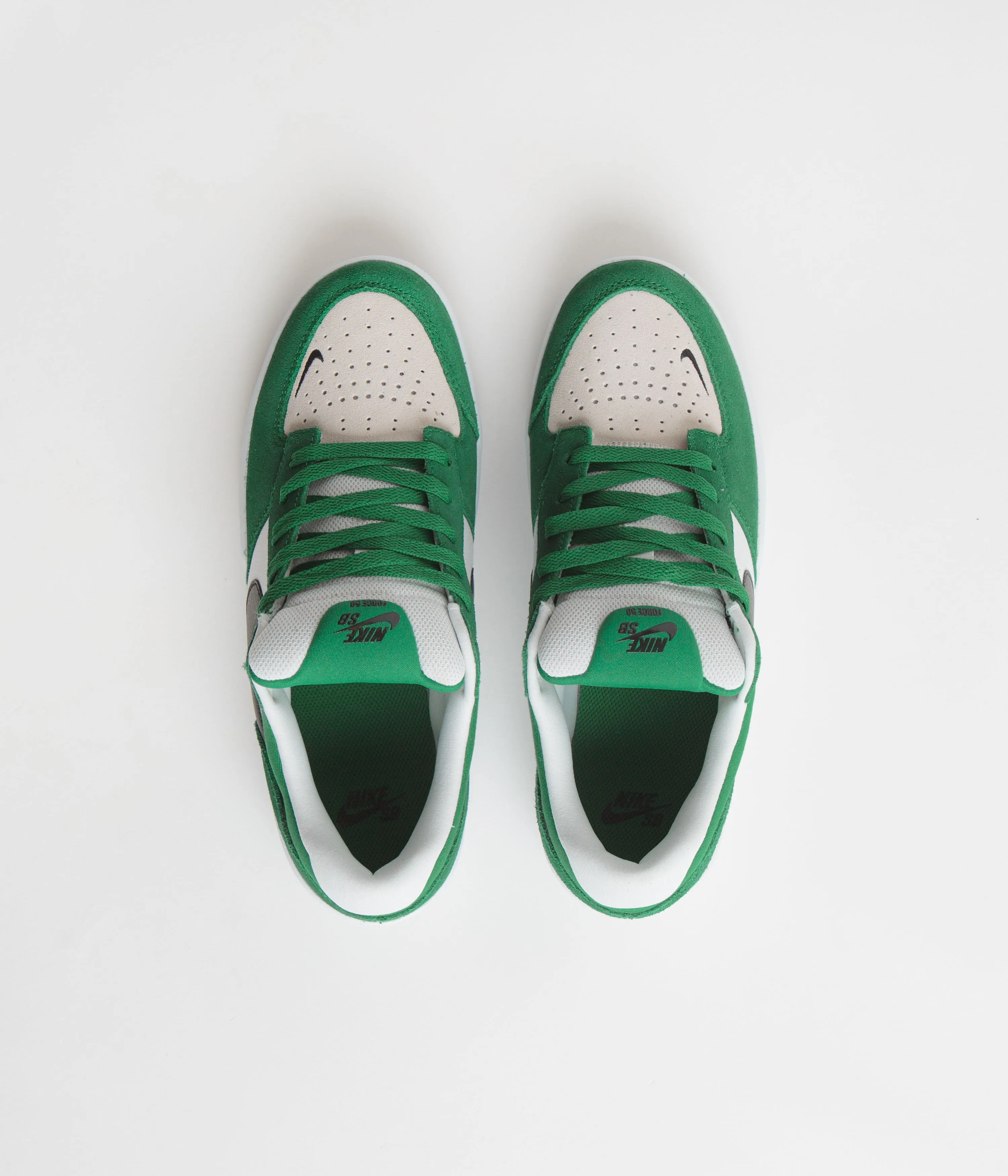 Nike SB Force 58 Shoes - Pine Green / Black - White - White