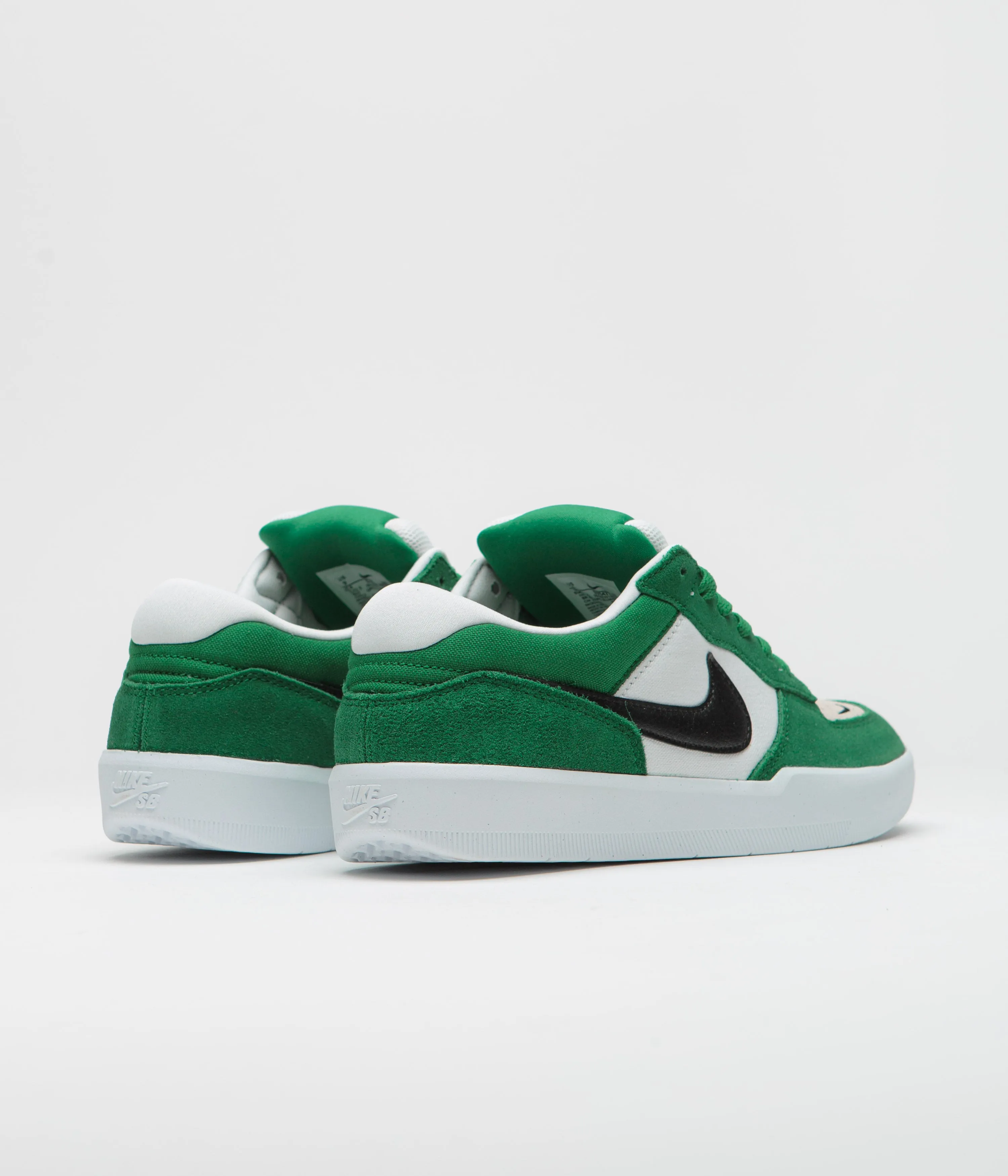 Nike SB Force 58 Shoes - Pine Green / Black - White - White