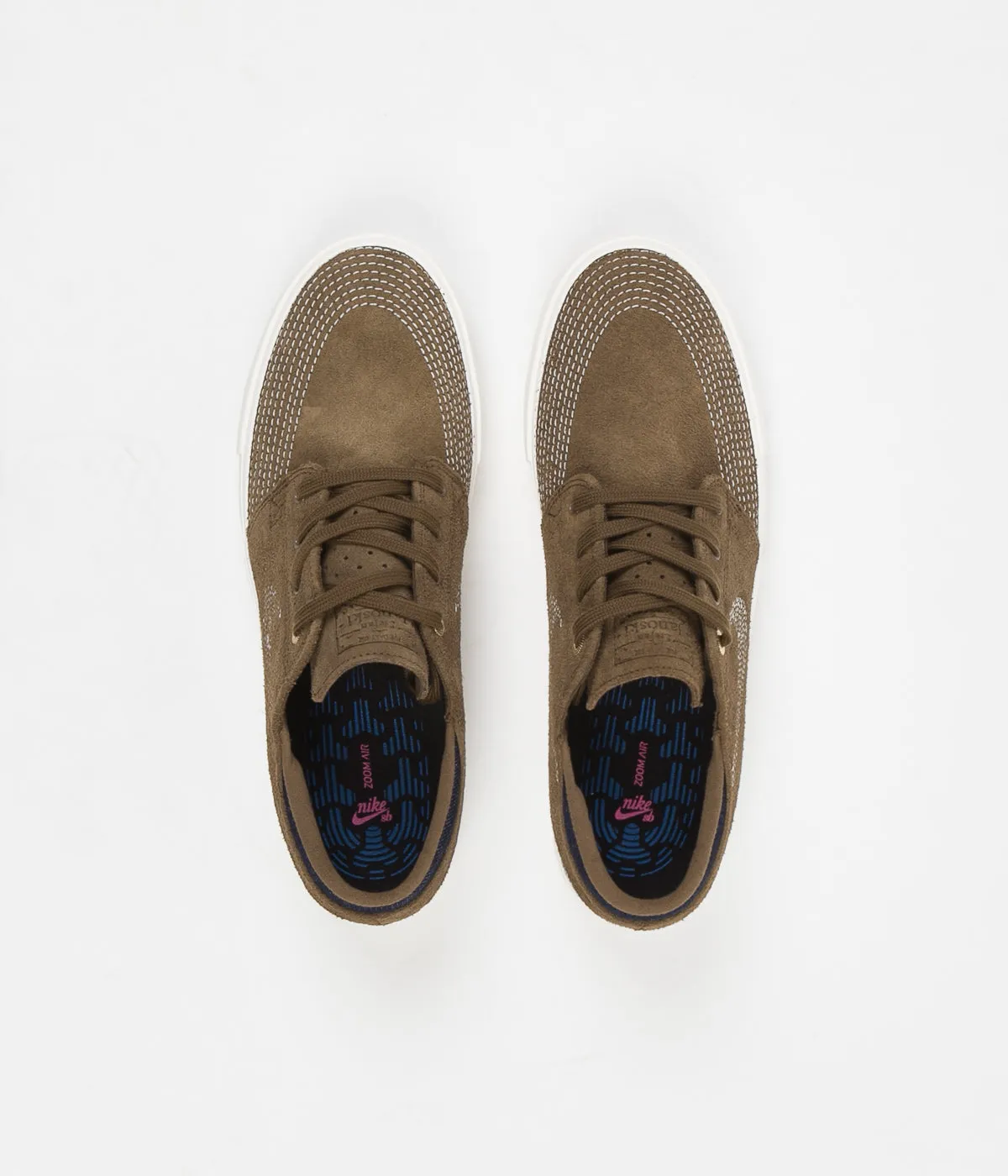 Nike SB Janoski RM Premium Shoes - Yukon Brown / Sail - Mystic Navy