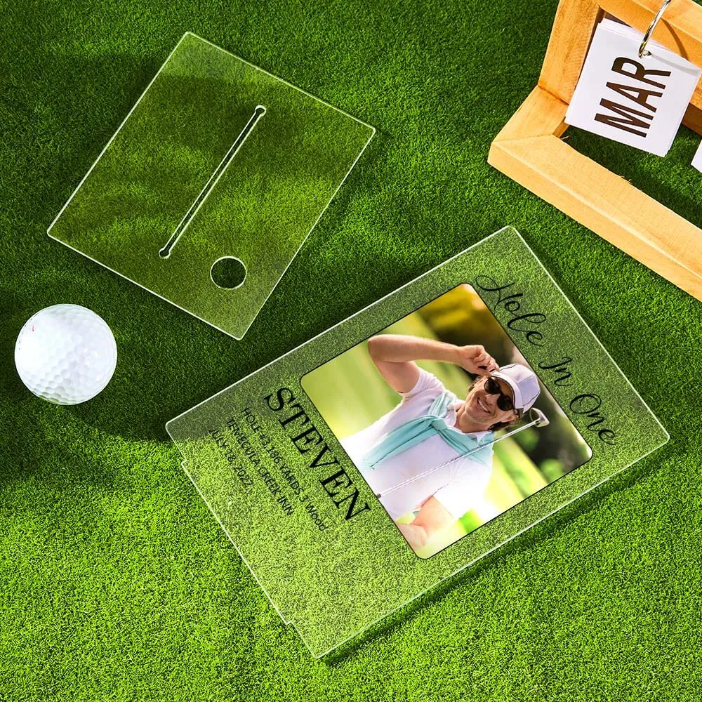 Personalized Photo Acrylic Golf Plaque Trophy