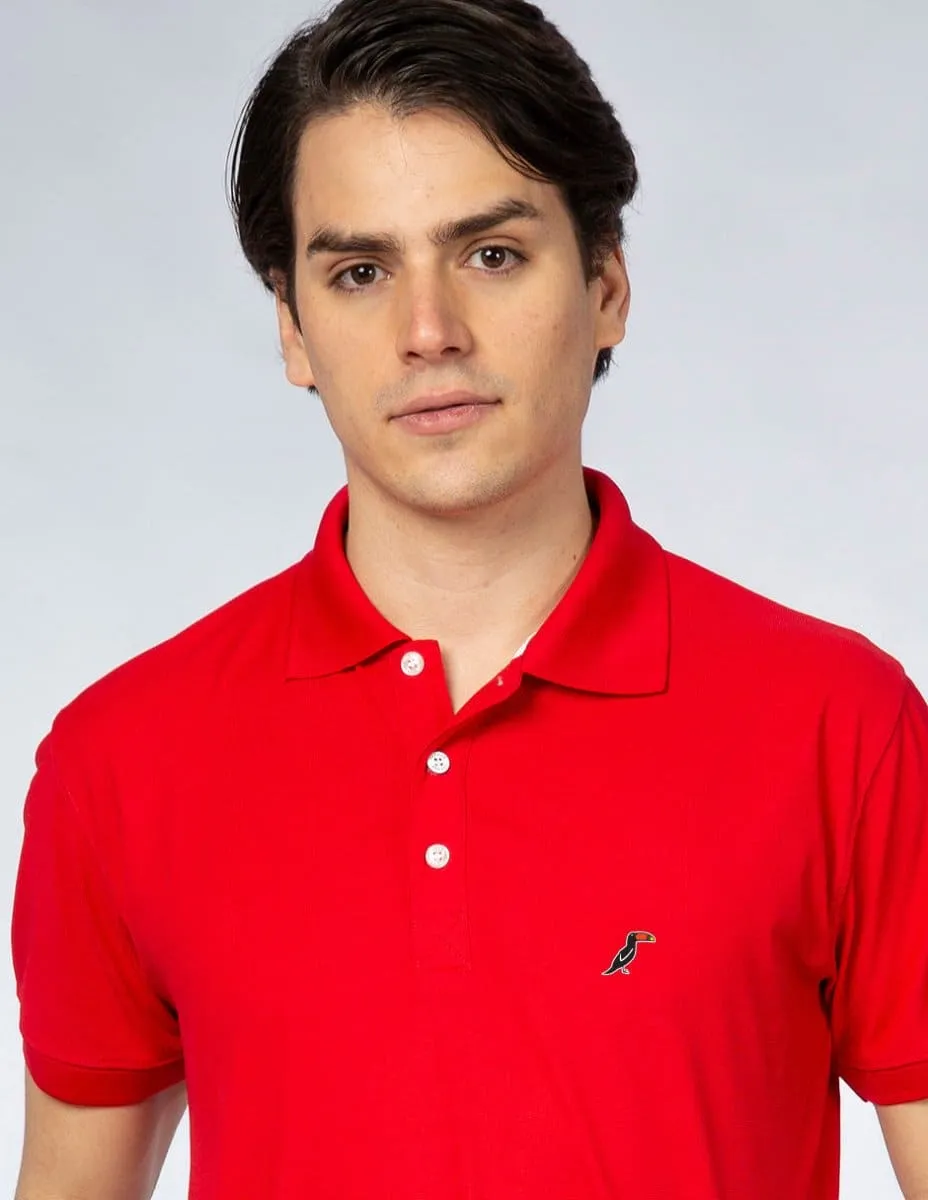 Playera Hombre SPORT POLO Rojo