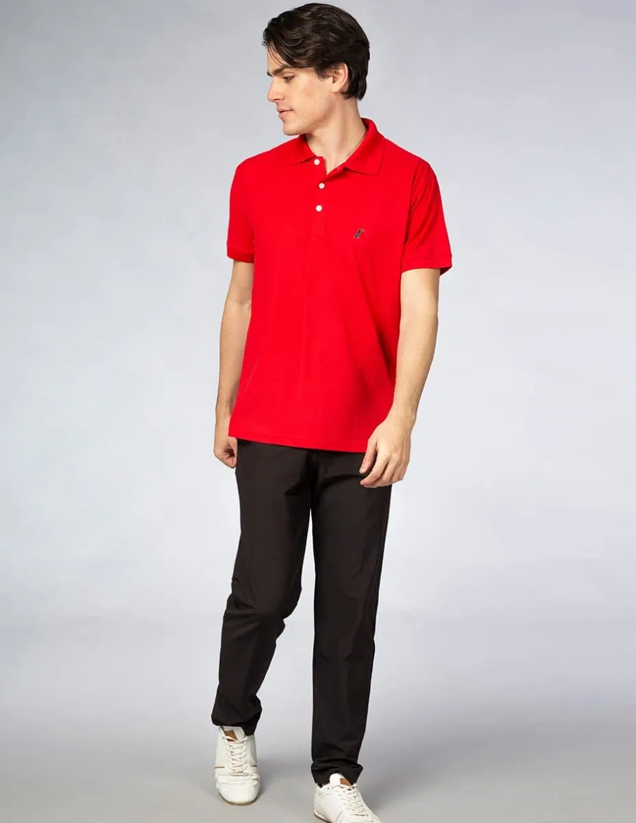 Playera Hombre SPORT POLO Rojo