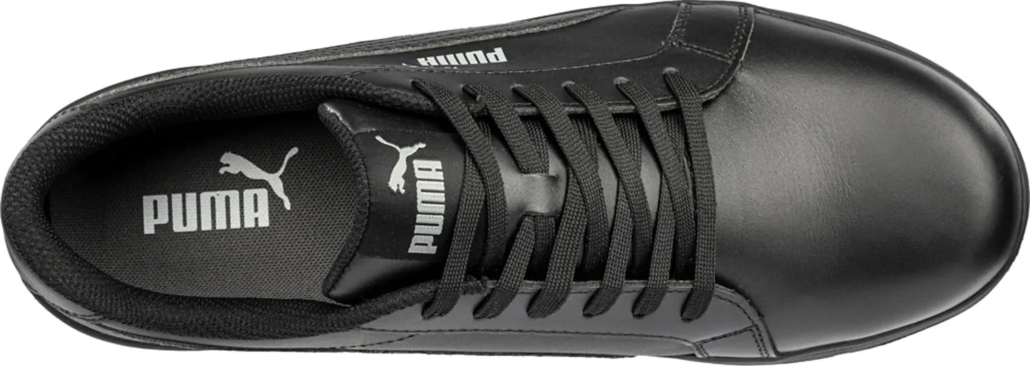 Puma Safety Mens Iconic Low ASTM SD Black Leather Work Shoes