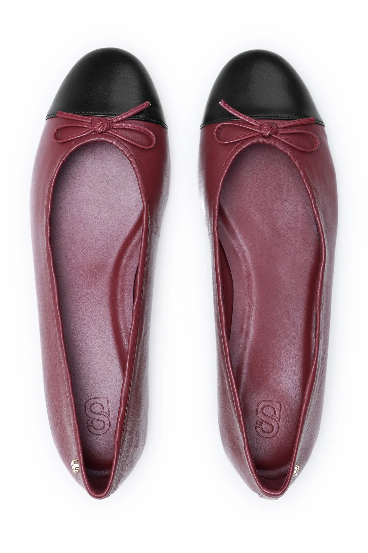 Rena Ballerina Shoes - Burgundy