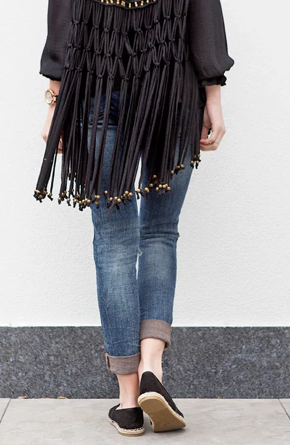 Suede Espadrilles Black