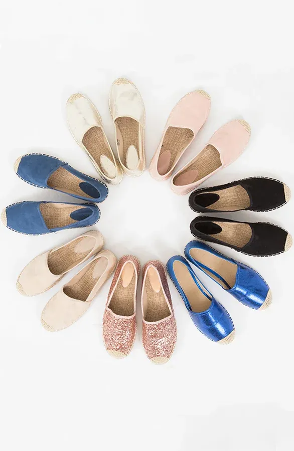 Suede Espadrilles Blush Pink