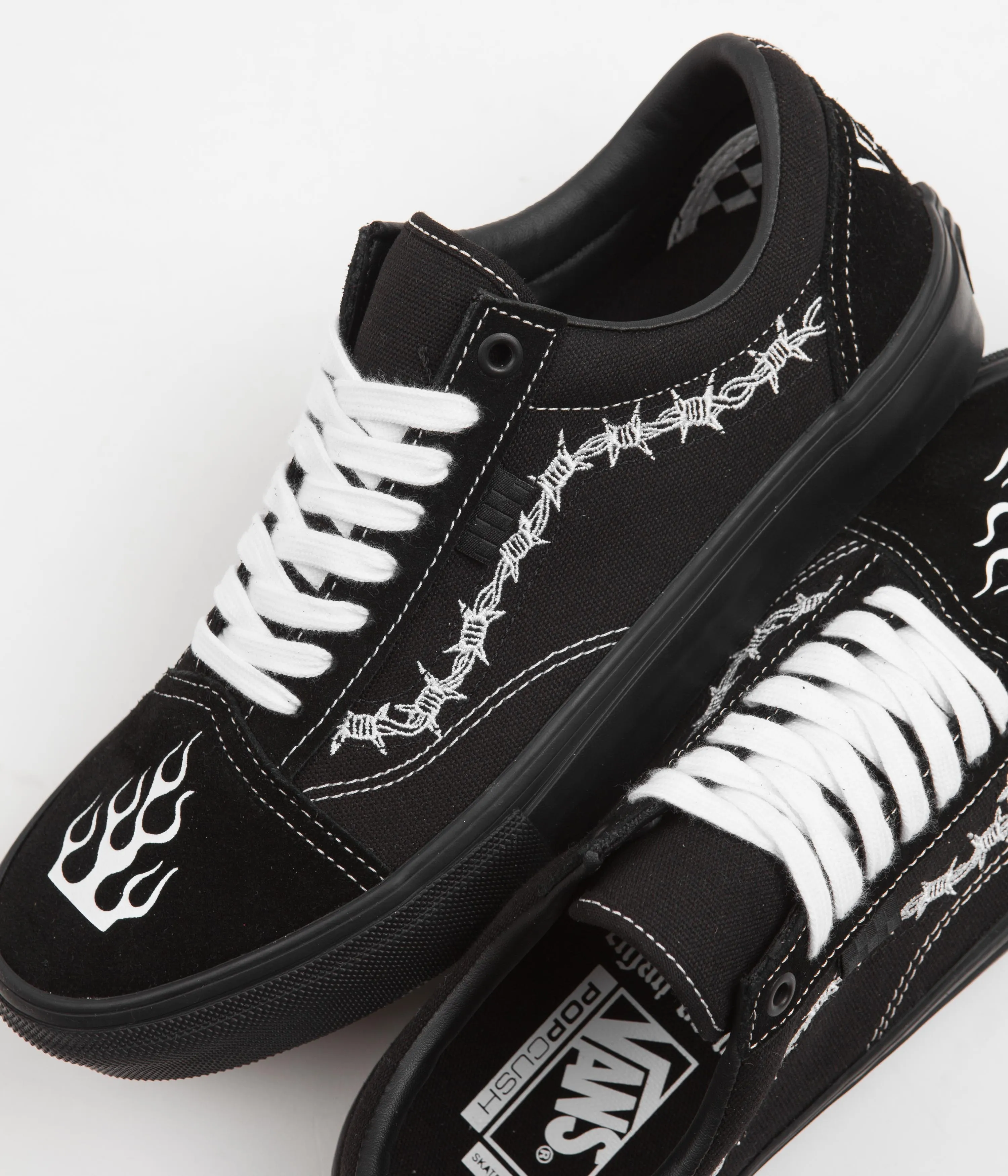 Vans Skate Old Skool Shoes - (Elijah Berle) Black / Black / White
