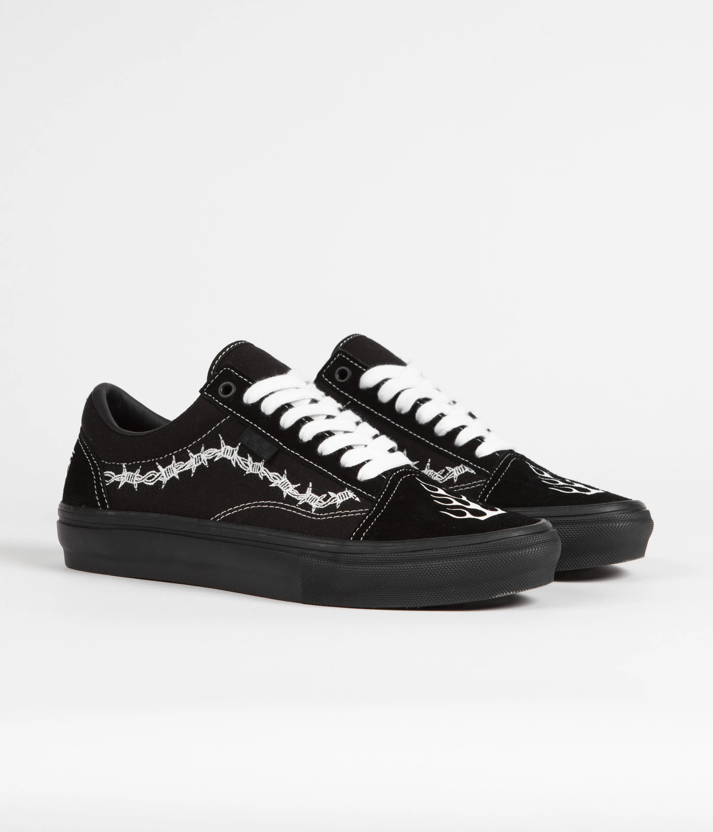 Vans Skate Old Skool Shoes - (Elijah Berle) Black / Black / White