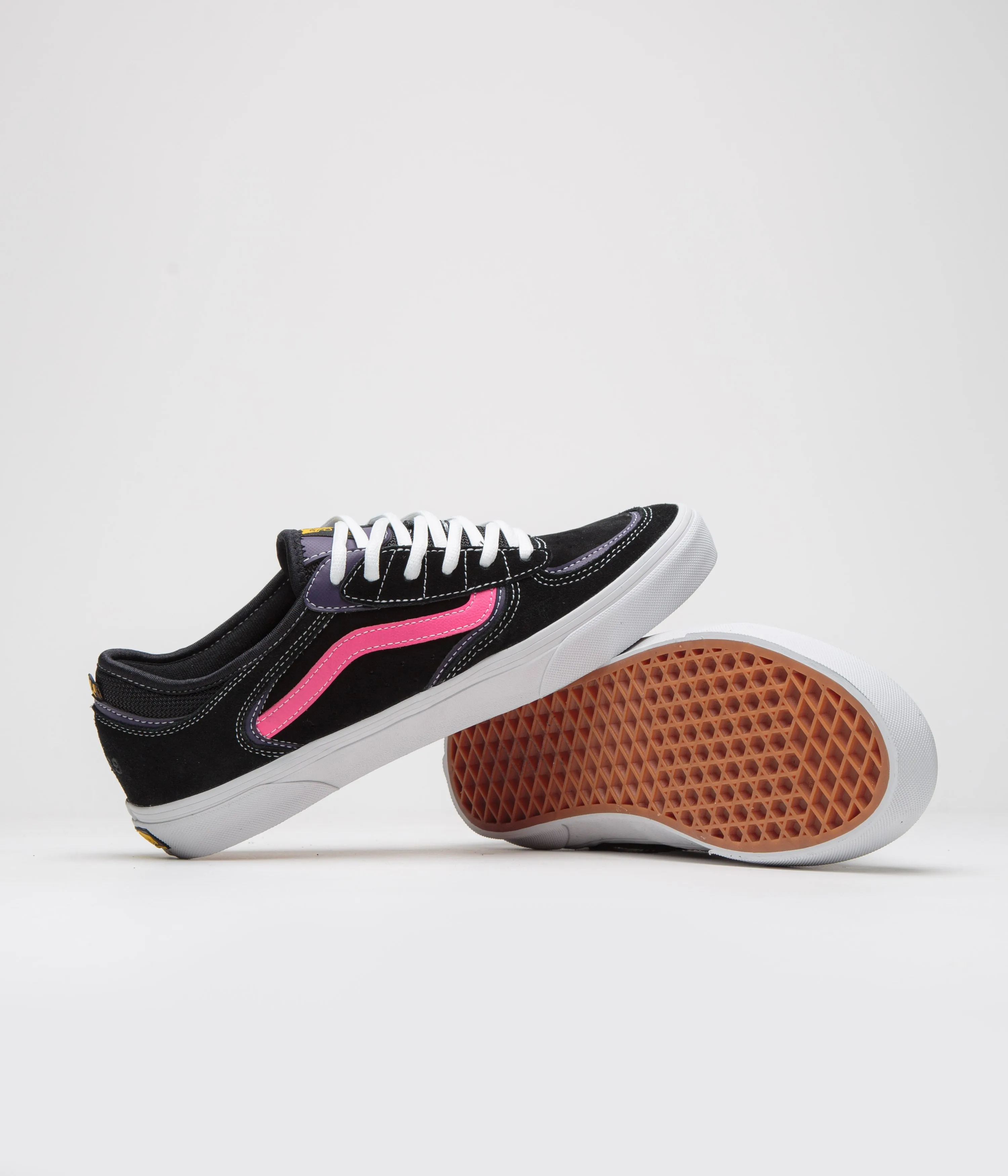 Vans Skate Rowley Shoes - Black / Pink