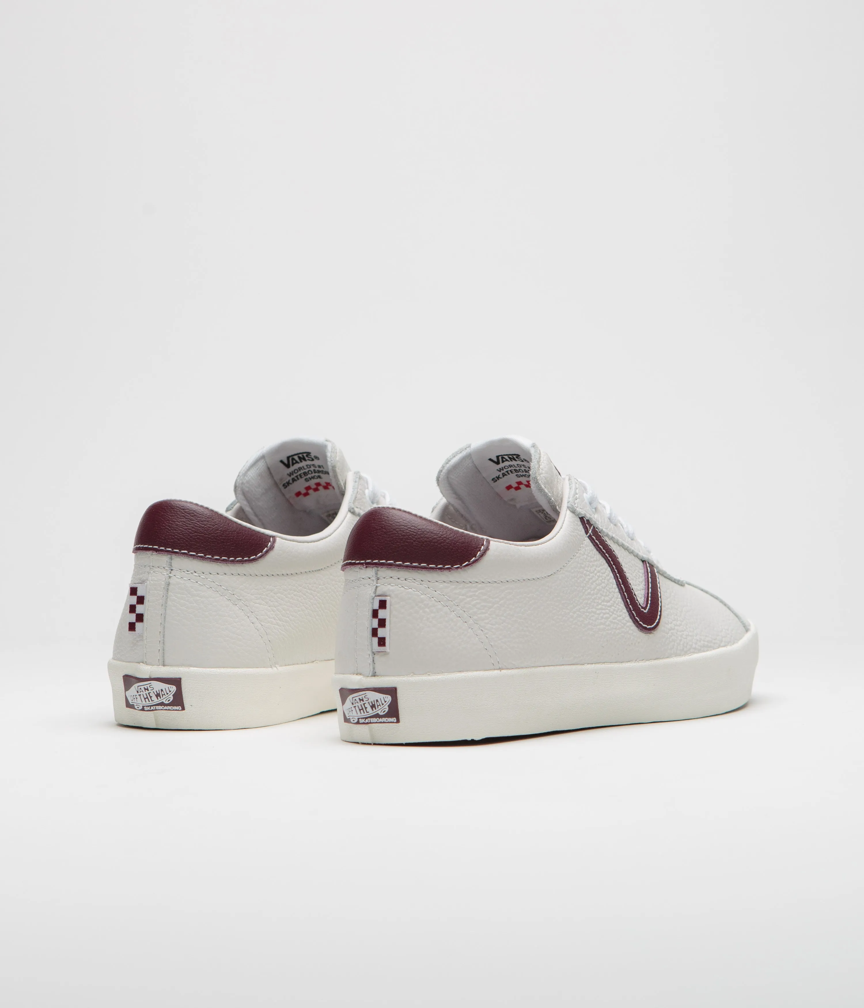 Vans Skate Sport Shoes - (Benny Urban) Marshmallow / Burgundy