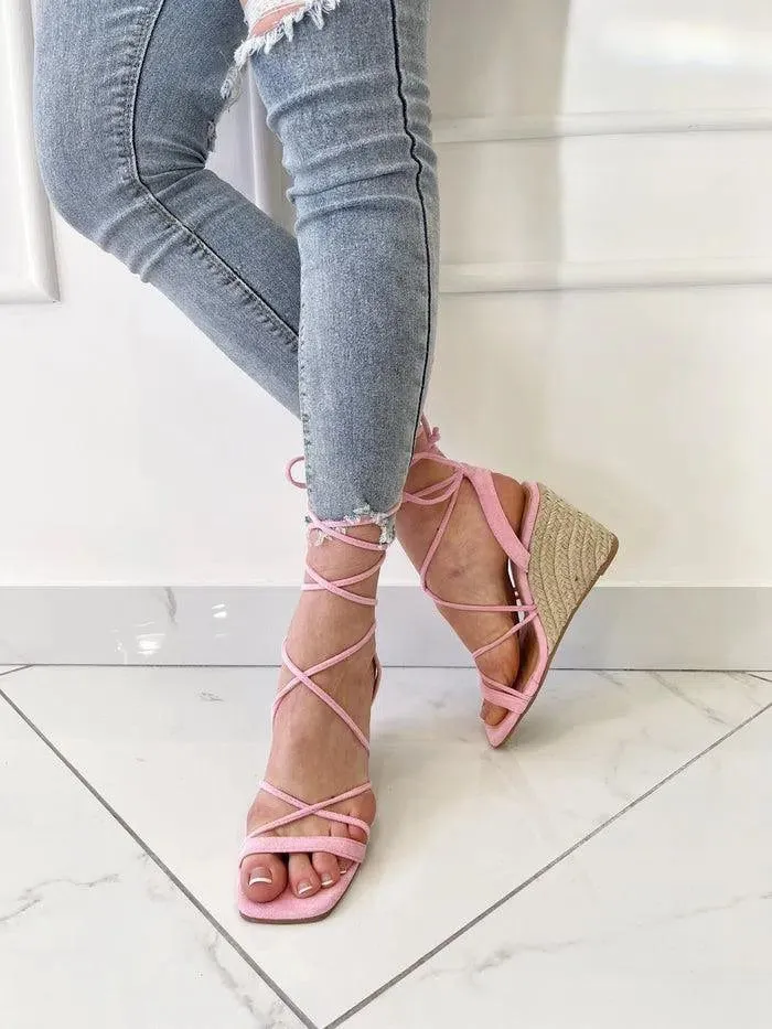 VIVENZIA-Espadrilles con zeppa
