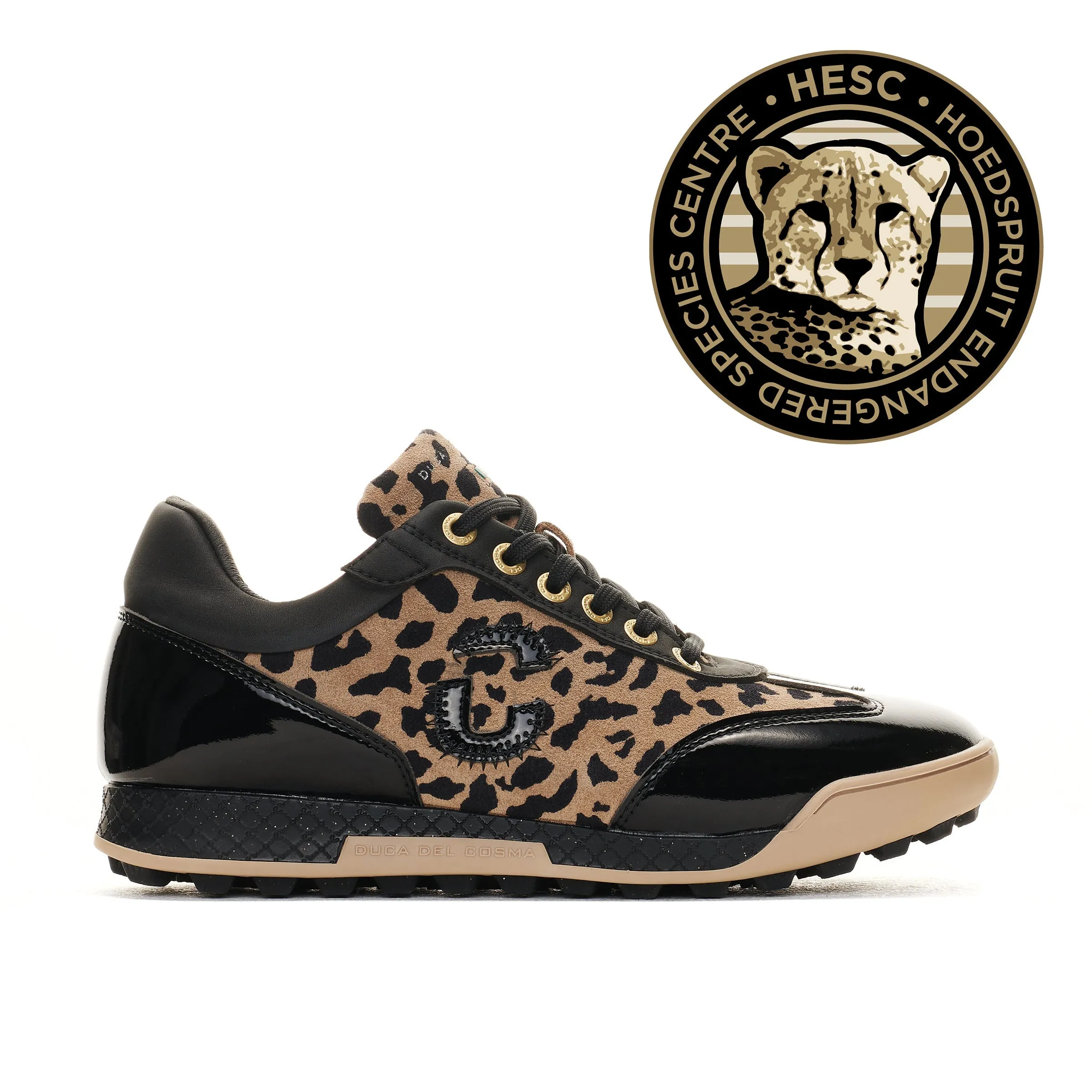WOMEN'S KING CHEETAH BLACK GOLF SHOE